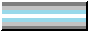 The demiboy flag; a flag with with 7 stripes. The first and last/seventh stripe are gray, the second and sixth stripe are light gray, the third and fifth stripe are light blue, and the middle/fourth strip is white.